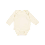 4411 Rabbit Skins Infant Long Sleeve Baby Rib Bodysuit Natural