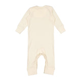 4412 Rabbit Skins Infant Long Legged Baby Rib Bodysuit Natural