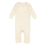 4412 Rabbit Skins Infant Long Legged Baby Rib Bodysuit Natural