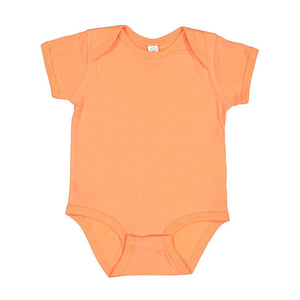 4424 Rabbit Skins Infant Fine Jersey Bodysuit Papaya