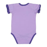 4429 Rabbit Skins Infant Ruffle Fine Jersey Bodysuit Lavender/ Purple