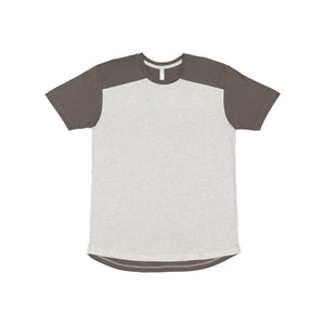 6911 LAT Forward Shoulder Fine Jersey Tee Ash/ Charcoal