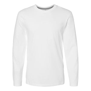 6918 LAT Fine Jersey Long Sleeve Tee White