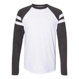 6934 LAT Fine Jersey Mash Up Long Sleeve Tee Blended White/ Vintage Smoke