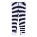 102Z Rabbit Skins Infant Baby Rib Pajama Pants Navy & White Stripe