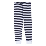 102Z Rabbit Skins Infant Baby Rib Pajama Pants Navy & White Stripe