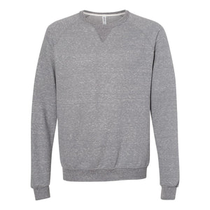 91MR JERZEES Snow Heather French Terry Crewneck Sweatshirt Charcoal