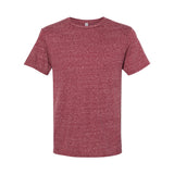 88MR JERZEES Snow Heather Jersey Crew T-Shirt Maroon