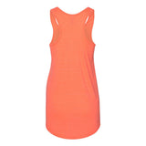 88WTKR JERZEES Women's Snow Heather Jersey Racerback Tank Top Bright Coral