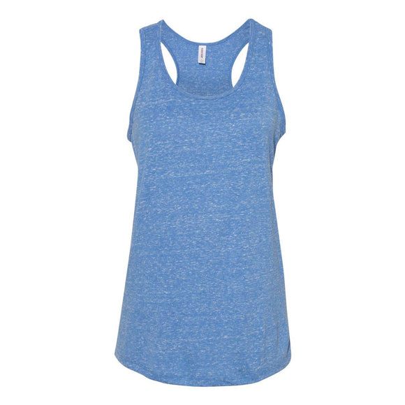 88WTKR JERZEES Women's Snow Heather Jersey Racerback Tank Top Royal