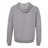 90MR JERZEES Snow Heather French Terry Raglan Hooded Sweatshirt Charcoal