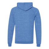 90MR JERZEES Snow Heather French Terry Raglan Hooded Sweatshirt Royal