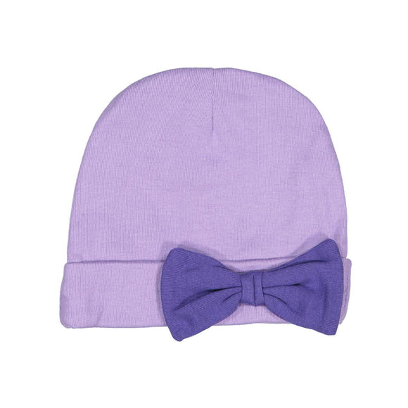 4453 Rabbit Skins Premium Jersey Infant Bow Cap Lavender/ Purple