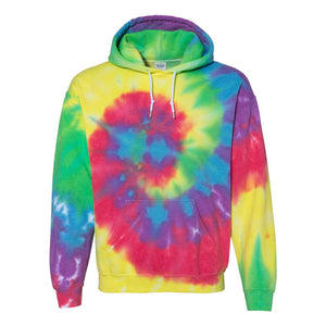 680VR Dyenomite Blended Hooded Tie-Dyed Sweatshirt Classic Rainbow