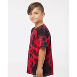 20BCR Dyenomite Youth Crystal Tie-Dyed T-Shirt Black/ Red Crystal