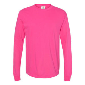 6014 Comfort Colors Garment-Dyed Heavyweight Long Sleeve T-Shirt Heliconia