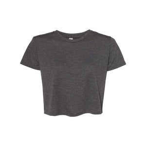 8882 BELLA + CANVAS Women’s Flowy Crop Tee Dark Grey Heather