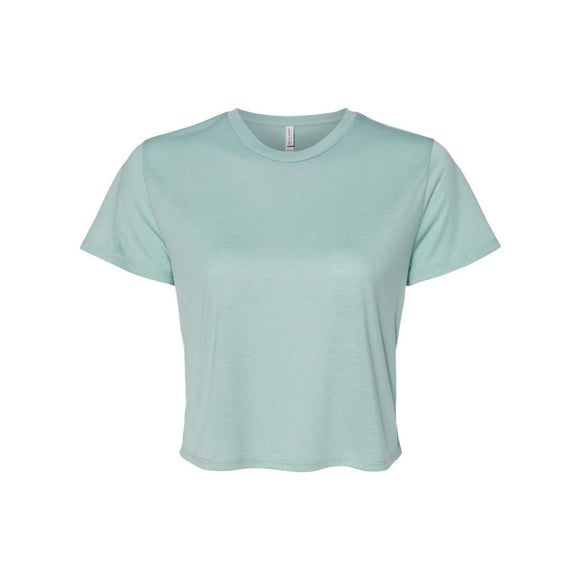 8882 BELLA + CANVAS Women’s Flowy Crop Tee Dusty Blue