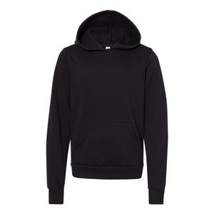 3719Y BELLA + CANVAS Youth Sponge Fleece Hoodie Black