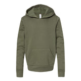 3719Y BELLA + CANVAS Youth Sponge Fleece Hoodie Military Green