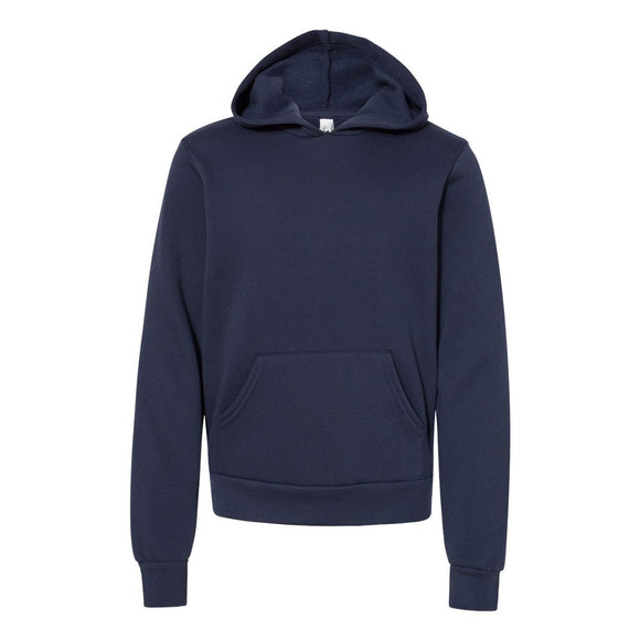 3719Y BELLA + CANVAS Youth Sponge Fleece Hoodie Navy