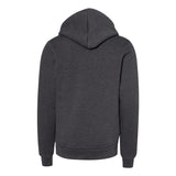 3719Y BELLA + CANVAS Youth Sponge Fleece Hoodie Dark Grey Heather