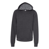 3719Y BELLA + CANVAS Youth Sponge Fleece Hoodie Dark Grey Heather