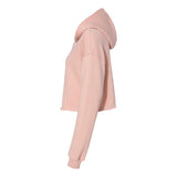 7502 BELLA + CANVAS Women's Crop Fleece Hoodie Peach