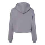 7502 BELLA + CANVAS Women's Crop Fleece Hoodie Storm