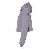 7502 BELLA + CANVAS Women's Crop Fleece Hoodie Storm