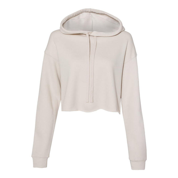 7502 BELLA + CANVAS Women's Crop Fleece Hoodie Heather Dust