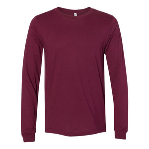 3501 BELLA + CANVAS Unisex Jersey Long Sleeve Tee Maroon