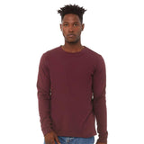 3501 BELLA + CANVAS Unisex Jersey Long Sleeve Tee Maroon