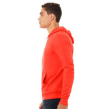 3719 BELLA + CANVAS Sponge Fleece Hoodie Poppy