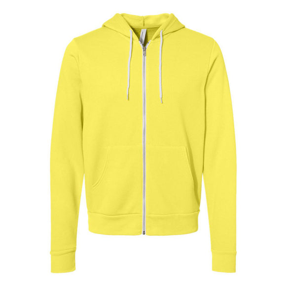 3739 BELLA + CANVAS Sponge Fleece Full-Zip Hoodie Yellow