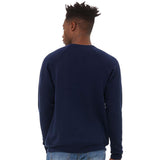 3901 BELLA + CANVAS Sponge Fleece Raglan Crewneck Sweatshirt Navy