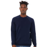 3901 BELLA + CANVAS Sponge Fleece Raglan Crewneck Sweatshirt Navy