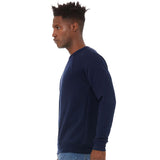 3901 BELLA + CANVAS Sponge Fleece Raglan Crewneck Sweatshirt Navy