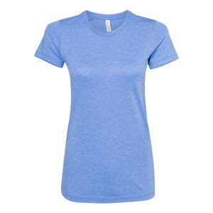 6004 BELLA + CANVAS Women's Slim Fit Tee Heather Columbia Blue