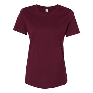 6400 BELLA + CANVAS Women’s Relaxed Jersey Tee Maroon