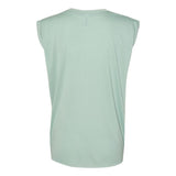 8804 BELLA + CANVAS Women’s Flowy Rolled Cuffs Muscle Tee Dusty Blue