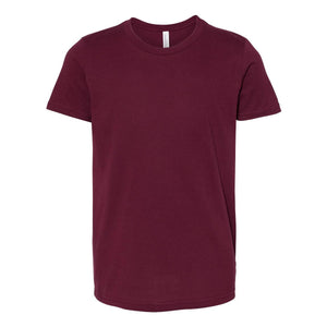 3001Y BELLA + CANVAS Youth Jersey Tee Maroon