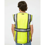 1584 Kishigo Premium Brilliant Series® Ultimate Reflective Vest Lime