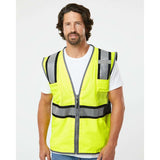 1584 Kishigo Premium Brilliant Series® Ultimate Reflective Vest Lime