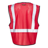 B120-131 Kishigo EV Series® Enhanced Visibility Non-ANSI Vest Red - B122