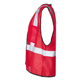 B120-131 Kishigo EV Series® Enhanced Visibility Non-ANSI Vest Red - B122