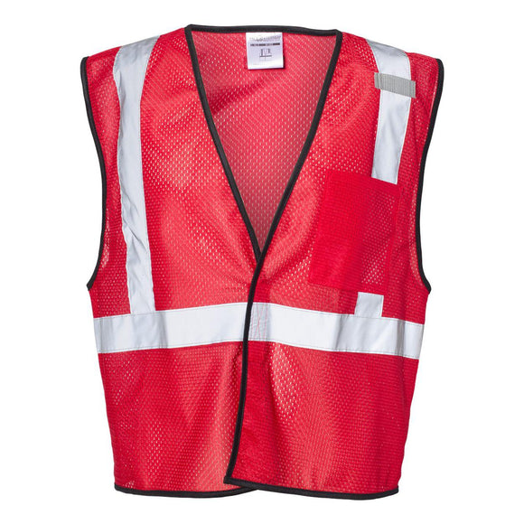 B120-131 Kishigo EV Series® Enhanced Visibility Non-ANSI Vest Red - B122