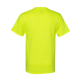 W110 Hanes Workwear Pocket T-Shirt Safety Green