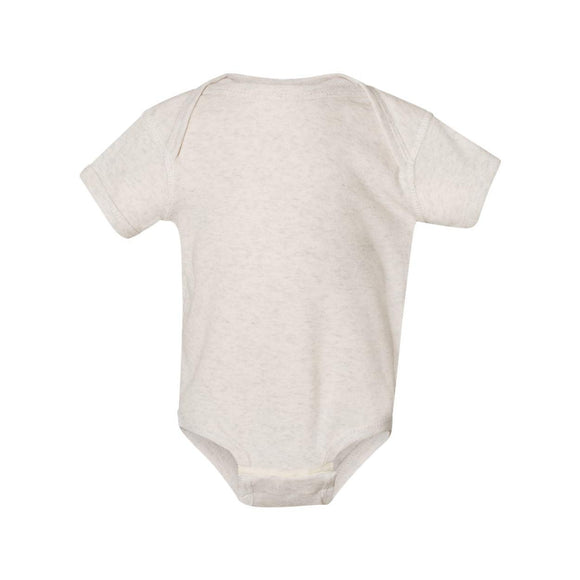 4400 Rabbit Skins Infant Baby Rib Bodysuit Natural Heather