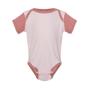 4400 Rabbit Skins Infant Baby Rib Bodysuit Ballerina/ Mauvelous